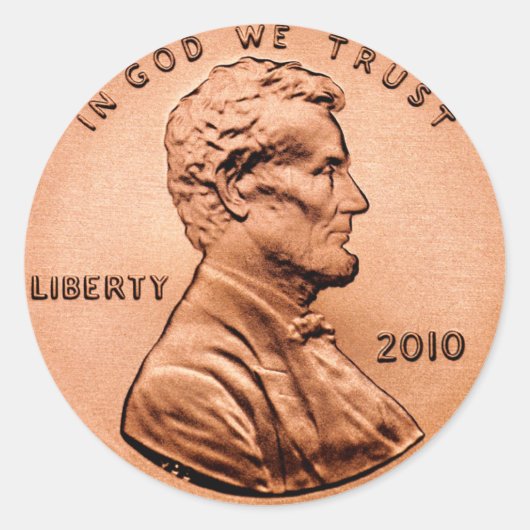 LINCOL PENNY RONDE STICKER (Voorkant)