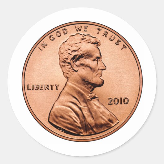 LINCOL PENNY RONDE STICKER (Voorkant)
