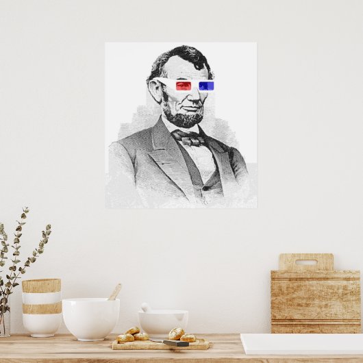 Lincoln 3D Poster (Keuken)