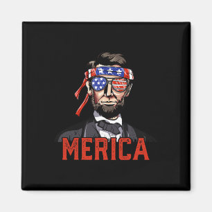 Lincoln 4 juli Merica Abe Jongens Mannen Vrouwen A Magneet