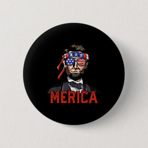 Lincoln 4 juli Merica Abe Jongens Mannen Vrouwen A Ronde Button 5,7 Cm