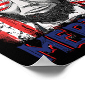 Lincoln 4th of July Merica Mannen Vrouwen Amerikaa Poster (Hoek)