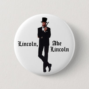 Lincoln, Abe Lincoln-Button Ronde Button 5,7 Cm