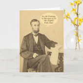 Lincoln Ages of Angels Historic Quote Kaart (Gele Bloem)