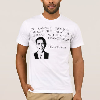 Lincoln als grote emancipator t-shirt