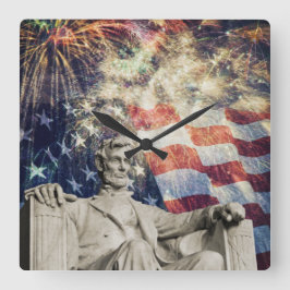 Lincoln American julth Celebration Vierkante Klok