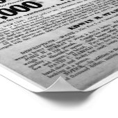 Lincoln Assassination Gezocht Poster (Hoek)