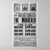 Lincoln Assassination Gezocht Poster (Voorkant)