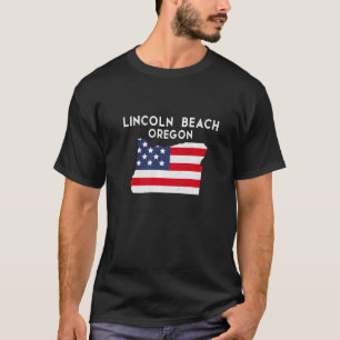 Lincoln Beach Oregon USA Travel Oreg. T-shirt