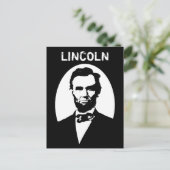 Lincoln Black en White Briefkaart (Staand voorkant)