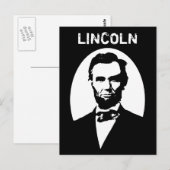Lincoln Black en White Briefkaart (Voorkant / Achterkant)