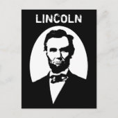 Lincoln Black en White Briefkaart (Voorkant)