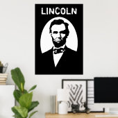 Lincoln Black en White Poster (Thuiskantoor)
