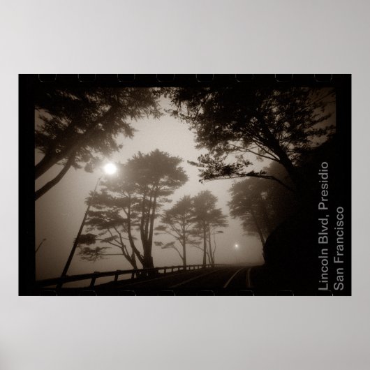 Lincoln Blvd, Presidio SF Sidelabel Poster (Voorkant)