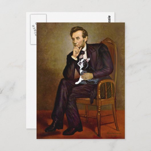 Lincoln - Boston Terrier #4 Briefkaart (Voorkant / Achterkant)