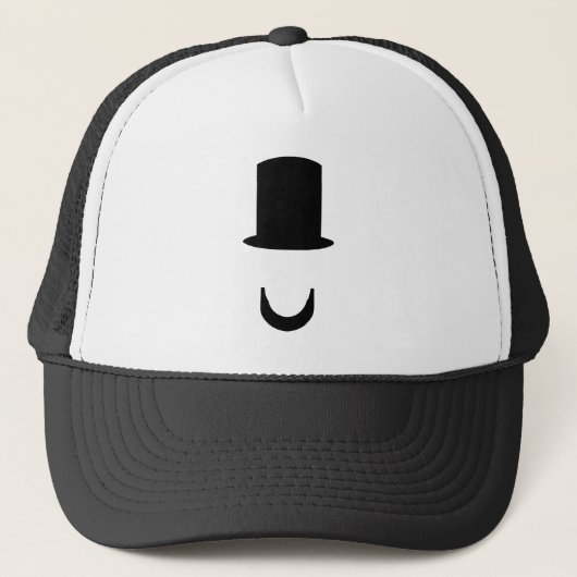 Lincoln - Bovenste hoed en baard Trucker Pet (Voorkant)