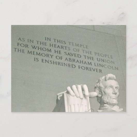 lincoln briefkaart (Voorkant)