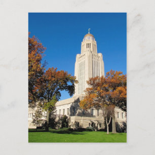 Lincoln, briefkaart van het Amerikaanse staatskapi