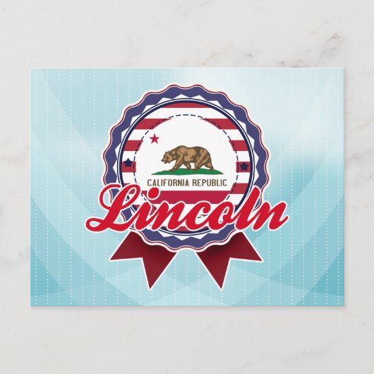 Lincoln, CA Briefkaart (Voorkant)