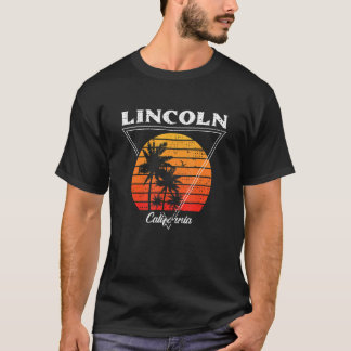  Lincoln California Palm Trees CA Retro T-shirt