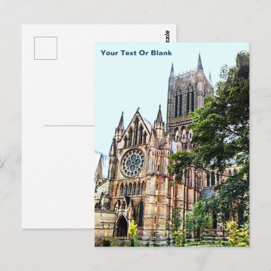 Lincoln Cathedral Briefkaart (Voorkant / Achterkant)