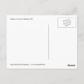 Lincoln Cathedral, Brits briefkaart (Achterkant)