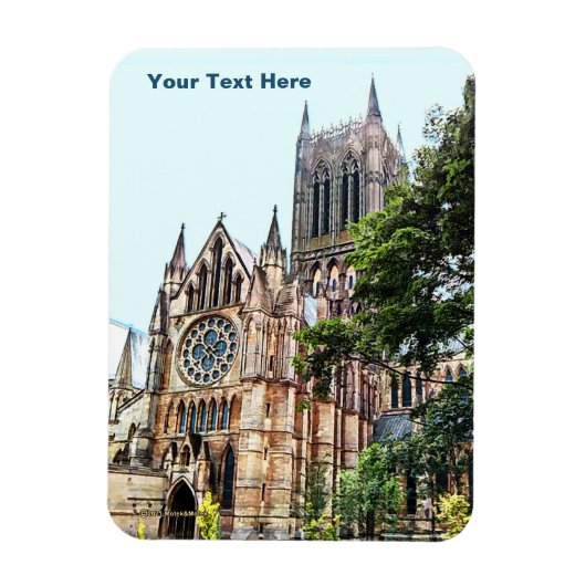 Lincoln Cathedral-Kaart Magneet (Verticaal)