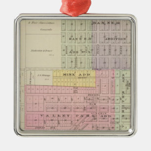 Lincoln Center, Beverly, Nescatunca, Kansas Metalen Ornament