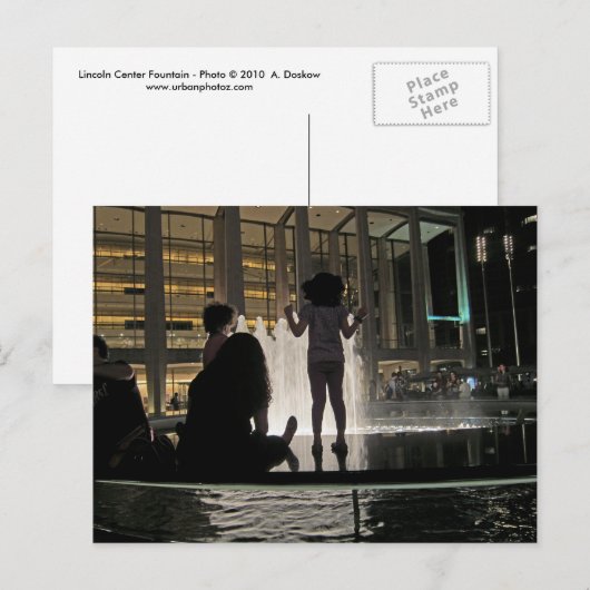 Lincoln Center Fountain Briefkaart (Voorkant / Achterkant)