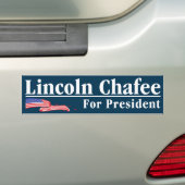 "Lincoln Chafee for President Bumpersticker (Op auto)