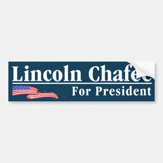 "Lincoln Chafee for President Bumpersticker (Voorkant)