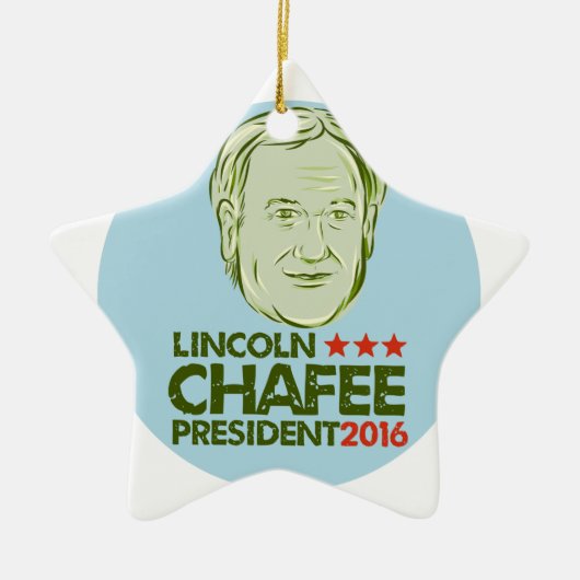 Lincoln Chafee President 2016 Keramisch Ornament (Voorkant)