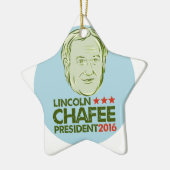 Lincoln Chafee President 2016 Keramisch Ornament (Links)