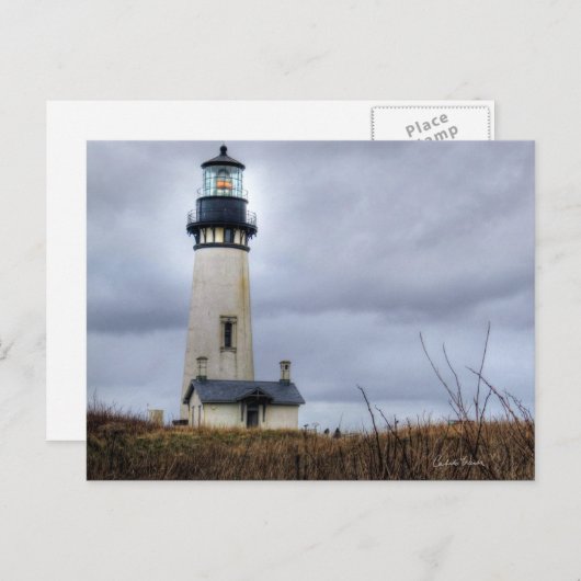 Lincoln City Lighthouse Briefkaart (Voorkant / Achterkant)