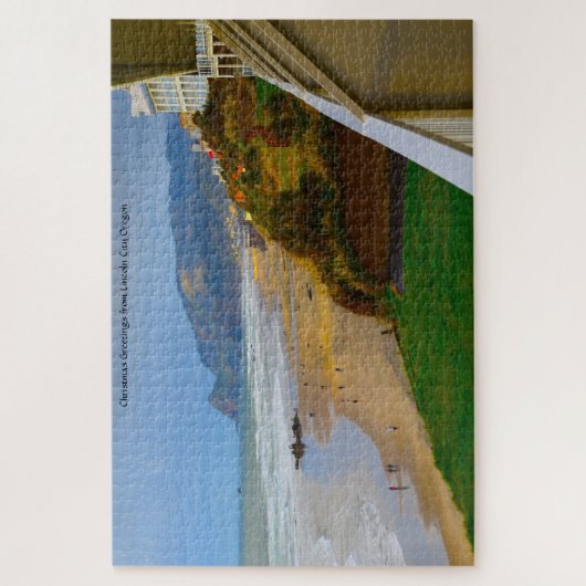 Lincoln City Oregon. Jigzaag Puzzle Legpuzzel (Verticaal)