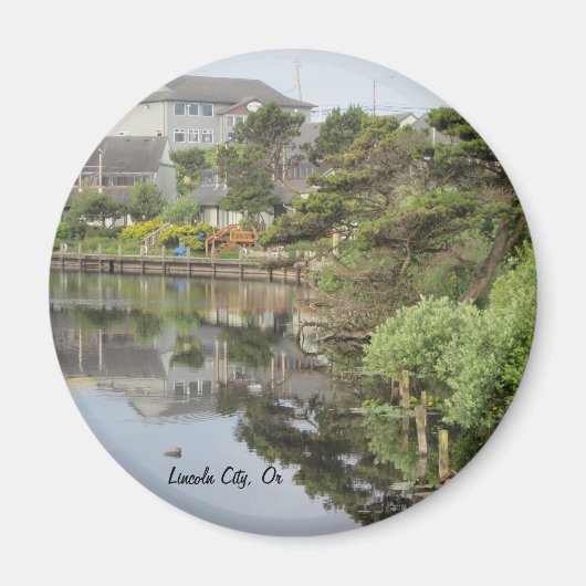 Lincoln City Oregon Magneet (Voorkant)