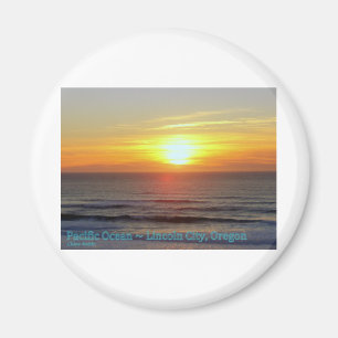Lincoln City, Oregon - Sunset Magneet