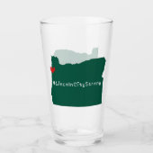Lincoln City Strong Heart Green Glas (Voorkant)