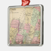 Lincoln Co., Sagadahoc Co. Metalen Ornament (Links)