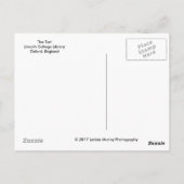 Lincoln College Library, Oxford, Briefkaart Engela (Achterkant)