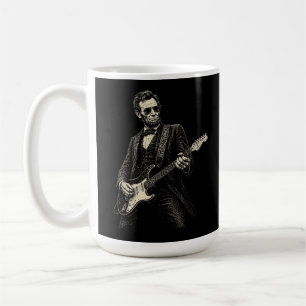 Lincoln Coole Gitarist Vintage Gravure Koffiemok