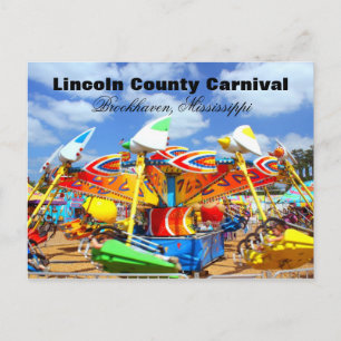 Lincoln County Carnival - Brookhaven, Mississippi Briefkaart