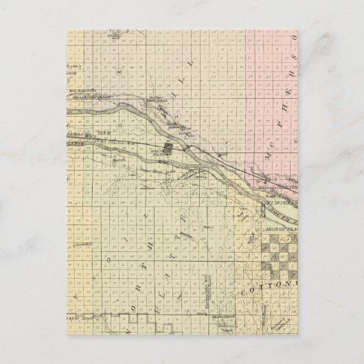 Lincoln County, Nebraska Briefkaart (Voorkant)