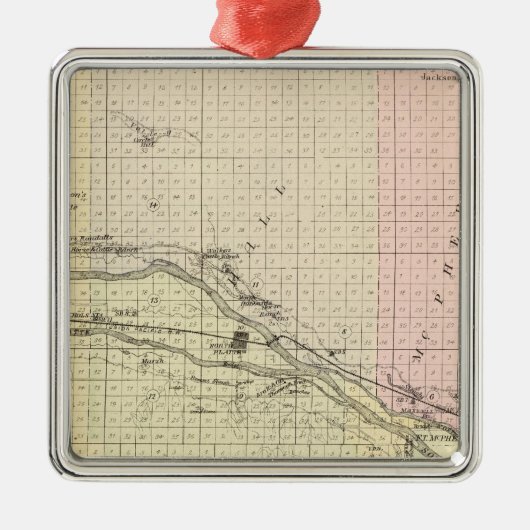 Lincoln County, Nebraska Metalen Ornament (Voorkant)