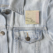 Lincoln County, Nebraska Vierkante Button 5,1 Cm (In situ)