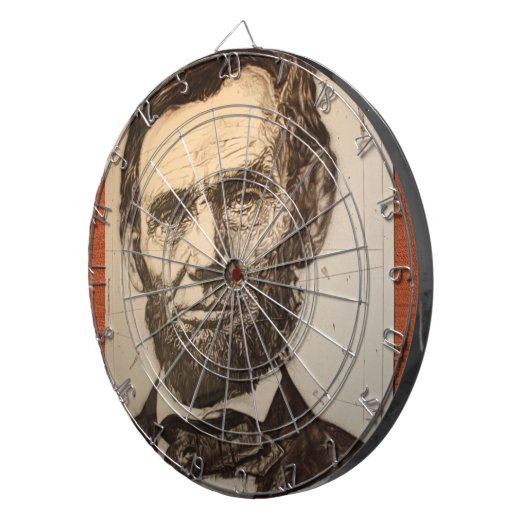 Lincoln dart board dartbord (Voorkant Rechts)