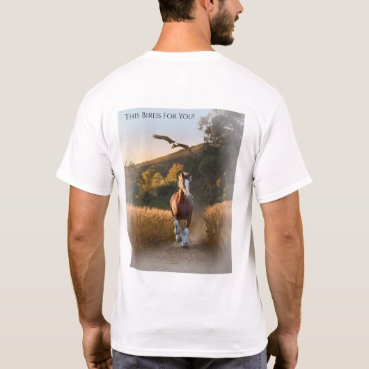 Lincoln de Witkoparend T-shirt (Achterkant)