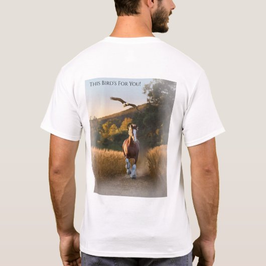 Lincoln de Witkoparend T-shirt (Achterkant)