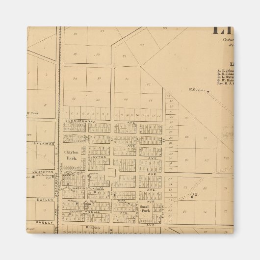 Lincoln Delaware Magneet (Voorkant)