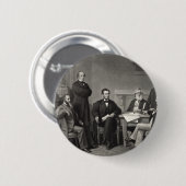 Lincoln die de emancipatieproclamatie leest ronde button 5,7 cm (Voorkant /achterkant)
